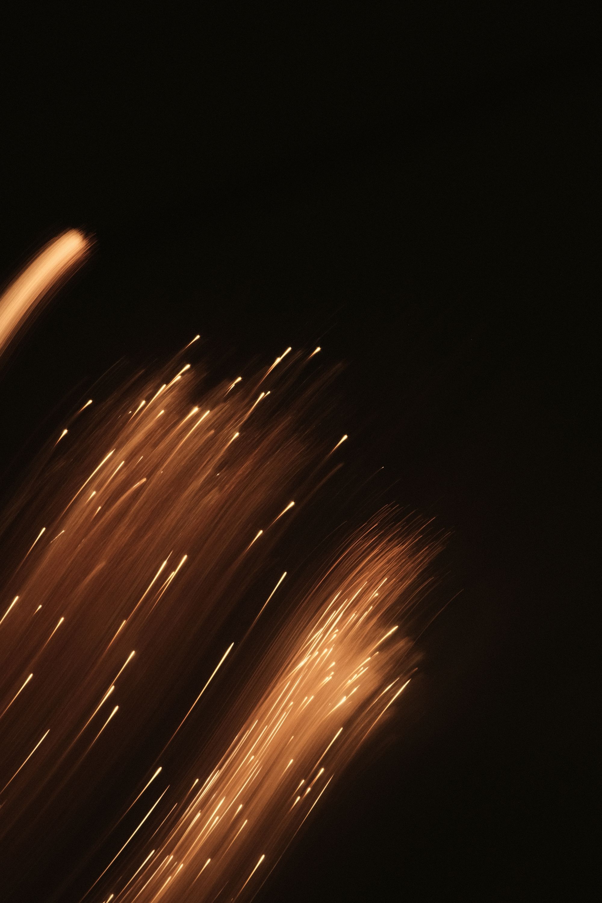 summer fireworks in tokyo, long exposure and abstract photography