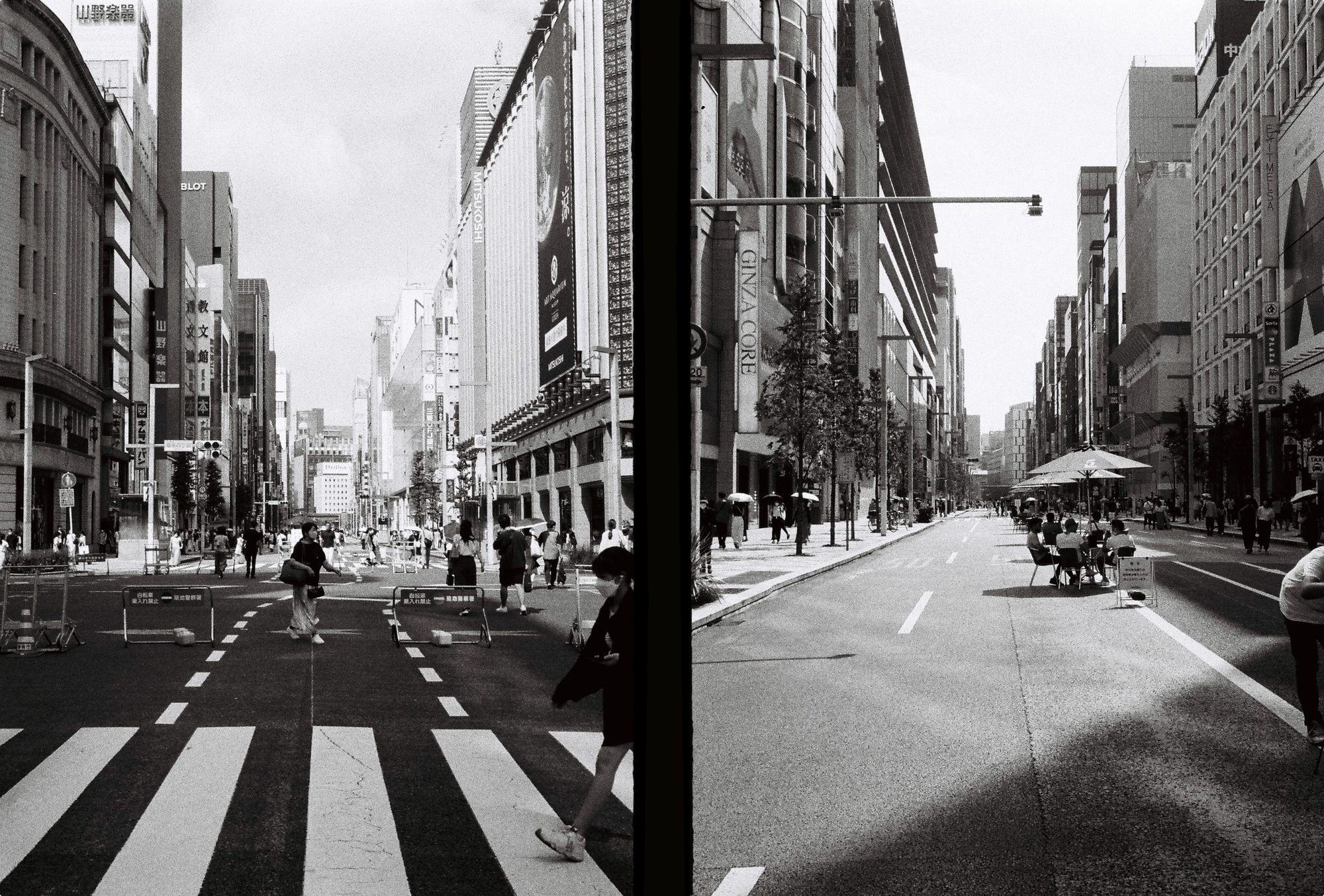 main Ginza street closed to cars