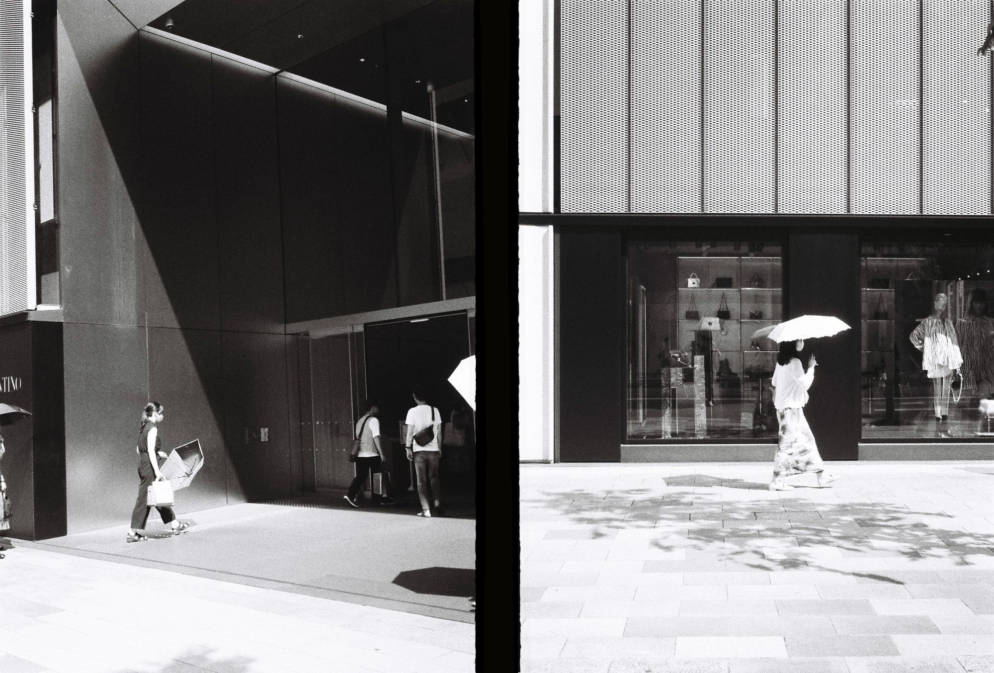 sun umbrellas in Ginza 